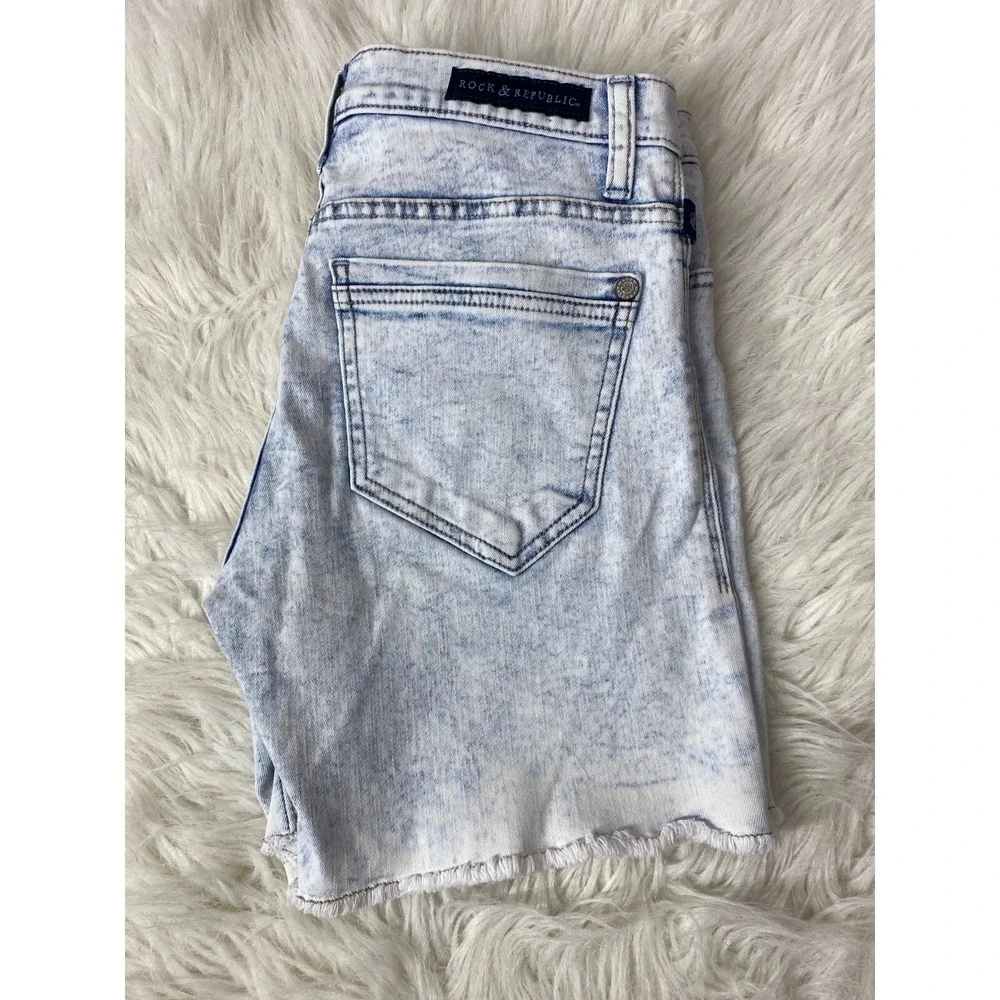 Rock & Republic Raw hem Cut Off‎ Jean Shorts 8